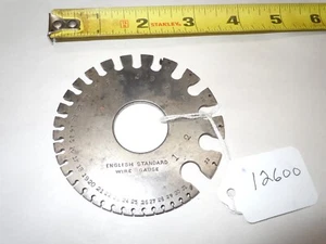 Wire Gage, Vintage ENGLISH STANDARD Wire Gauge No.1 - 36 - Picture 1 of 3