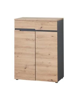 Schuhschrank MEMPHIS von Innostyle Graphit / Artisan Eiche - Bild 1 von 5
