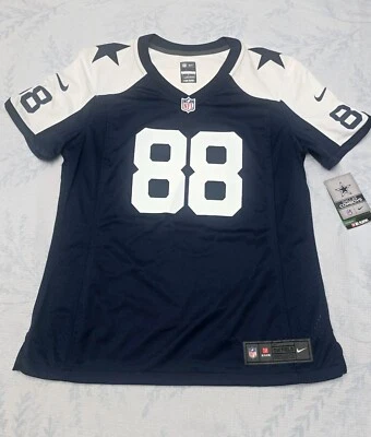 全新 Nike NFL 女式 达拉斯牛仔 Dez Bryant 球衣 M 码 中号 正品 — 第 1/4 张图片