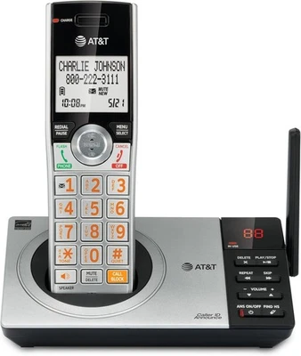 AT&T DECT 6.0 Expandable Cordless Phone with Answering System 1 Handset CL82107 - Image 1 of 4