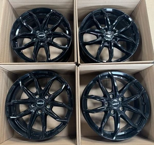 4x RIAL Lucca 7.5 X 17 Zoll 5 X 114.3 ET50 schwarz Hyundai Kia Mazda ECE TOP - Bild 1 von 14