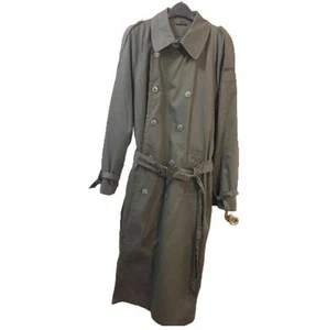 VTG Oleg Cassini Men Removable Lining 44L Weather Ready Olive  Green Trench Coat - Picture 1 of 23