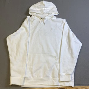 Felpa con cappuccio uomo Under Armour taglia XL Playback Essential Fleece rara punto bianco - Foto 1 di 11