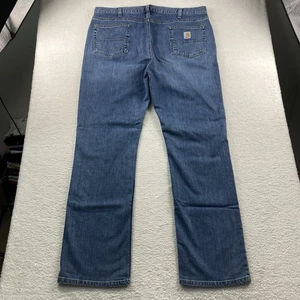 Carhartt Jeans 40x34 Mens Rugged Flex Relaxed 5 Pocket Blue Houghton 102804 H39 - Picture 1 of 10
