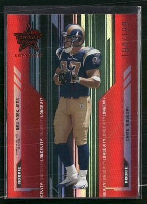 2005 Leaf Rookies & Stars Longevity #217 Dante Ridgeway Ruby #/199 - Image 1 of 2