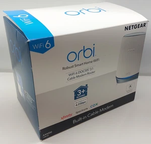 Netgear Orbi WiFi 6 DOCSIS 3.1 Kabel Modem Router AX4200 CBR750 - Zdjęcie 1 z 11