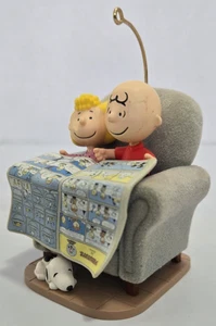 2007 Hallmark Ornament Peanuts Charlie Brown & Sally The Sunday Funnies - No Box - Picture 1 of 9