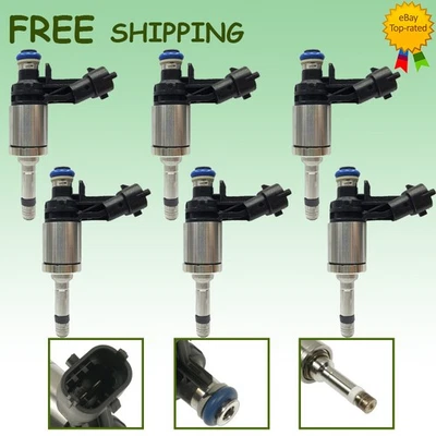 Juego 6 inyectores de combustible para 12-17 Acadia Chevy Traverse Buick Enclave 3,6 L 12634491 Foto 1 de 4