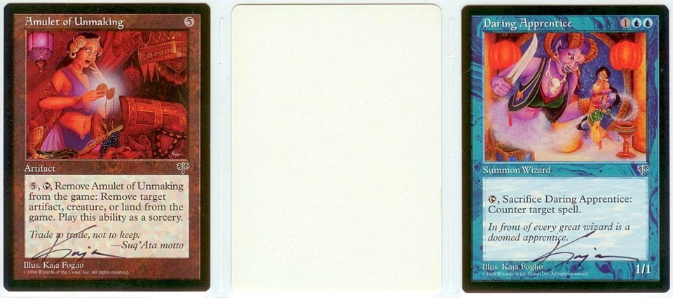 SIGNED Kaja Foglio Artist Proof _ 2x MIRAGE _ Amulet Unmaking, Daring Apprentice - Image 1 of 1