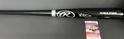 Riley Greene Tigers Autographed Signed Black Bat JSA Witness COA - Image 1 of 2