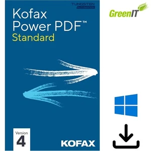 Kofax Power PDF 4.0 estándar versión completa ML DE 1 usuario/dispositivo WIN 7/8/10 GreenIT - Imagen 1 de 2