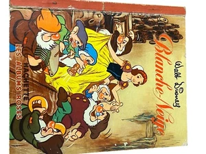 ANCIEN LIVRE WALT DISNEY BLANCHE NEIGE ET LES SEPT NAINS LES ALBUMS ROSES 1953 - Picture 1 of 4