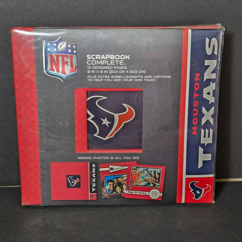Tapeçaria por Carson NFL Houston Texans kit álbum de recortes 8" X 8" com adesivos - Imagem 1 de 4