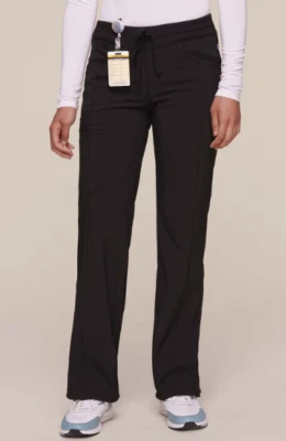 1123 Cherokee Black Drawstring Pants Regular Length 31" Small - Image 1 of 4