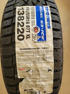 BRAND NEW 185/55R16 87T TOYO TIRES OBSERVE G3- ICE DOT2021 - Picture 1 of 8
