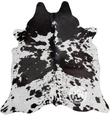 Real Cowhide Rug Salt and Pepper - Size 6 X 6-7' - Image 1 of 3