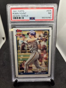 Robin Yount 1991 Topps Desert Shield #575 PSA 7 Cerveceros - Imagen 1 de 5
