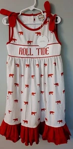 Dress Girl's Size 6 Red/Ivory NWT Cotton Blend Sleeveless Saving Grace  - Picture 1 of 5
