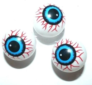 Scary Halloween Decoration Prop Plastic Ping Pong Eyeballs ~ 12 Blue - Picture 1 of 2