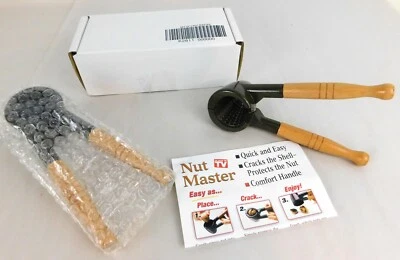 Set of (2) Spring Loaded Heavy Duty NutCracker Bottle Cap Opener Nut Master - Image 1 of 4