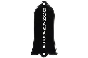 Gravierte vertikale ""BONAMASSA"" Truss Rod Abdeckung für Gibson Gitarren 2-lagig B/W - Bild 1 von 2