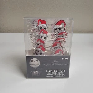 Jack Skellington Nightmare Before Christmas Mini String Lights 20 LED Lights New - Picture 1 of 2
