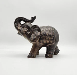 Ceramic Bronze Colored Elephant Tusk Up 6.75 In Tall - Picture 1 of 4