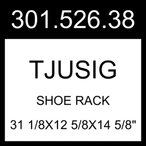 IKEA TJUSIG Shoe Rack White 31 1/8x12 5/8x14 5/8" 301.526.38 - Picture 1 of 1
