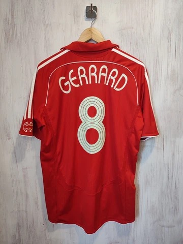 FC Liverpool 2006 2007 2008 home Size L Adidas shirt football jersey kit Gerrard Cover
