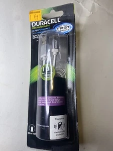 Duracell Sync & Charge Fabric 10' Cable USB To Micro Black Pro 440 - Picture 1 of 3
