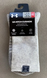 UA Under Armour Cojín Enganche Crew Medio Calcetín Gris Talla 4 a 8 Mezcla de Lana Merino - Imagen 1 de 9