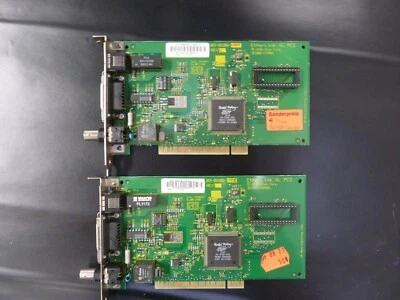 3Com EtherLink XL PCI 3C900 COMBO Netzwerkkarte LAN  AUI BNC RJ45 03-0108-000 rc - Bild 1 von 3