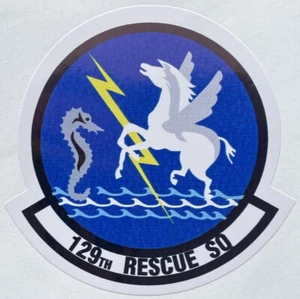 USAF 129th Rescue Squadron Sticker Waterproof D1042 - Picture 1 of 1