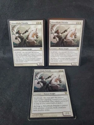 3x Silverblade Paladin Avacyn Restored 2xNM 1xLP MTG Magic The Gathering See Pic - Image 1 of 4