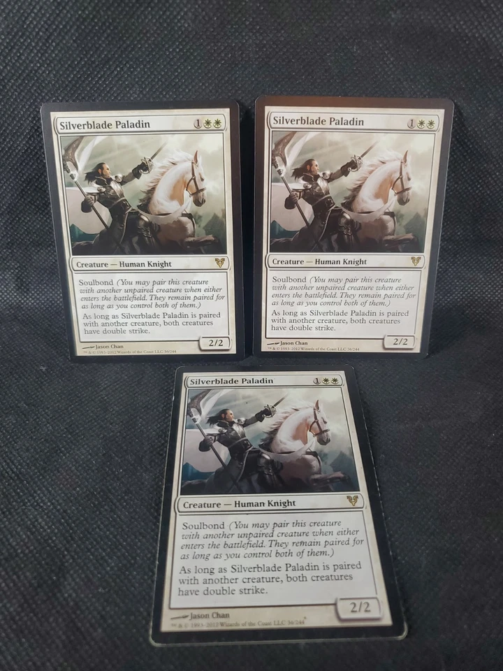 3x Silverblade Paladin Avacyn Restored 2xNM 1xLP MTG Magic The Gathering MTG ** - Image 1 of 4