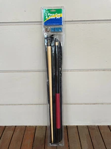 EYECUE 57" 18oz 1cm 2-Piece Billiard Snooker Pool Cue & Case Set R w/ Spare Tips - Picture 1 of 8