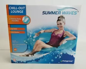 Swim Waves Chill Out Aufblasbarer Sessel Getränkehalter Griffe NEU - Bild 1 von 3