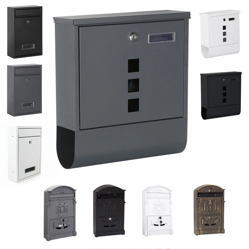 CASSETTA POSTALE DELLA POSTA DA PARETE GIORNALI CON FINESTRA TARGHETTA SERRATURA - Immagine 1 di 1