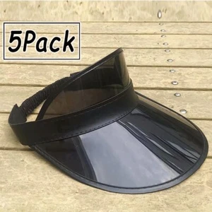 5 Pack Sun Visor Hats Women Beach Running Retro Travel Clear Bachelor Party O... - Picture 1 of 5
