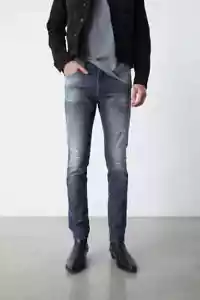 GAS UOMO JEANS 5 TASCHE SKINNY art. A3784 L32 WP64 mod. SAX ZIP REV - KAY GLOOMY - Bild 1 von 4
