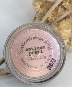 💋BareMinerals Glimpse ANTIGUA PERLA sombra de ojos polvo suelto 0,02 oz brillo ABIERTO - Imagen 1 de 4