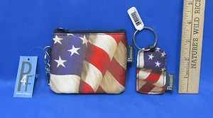 Llavero y bolso de monedas Patriótico Coynes & Company Passions Lote 2 - Imagen 1 de 1