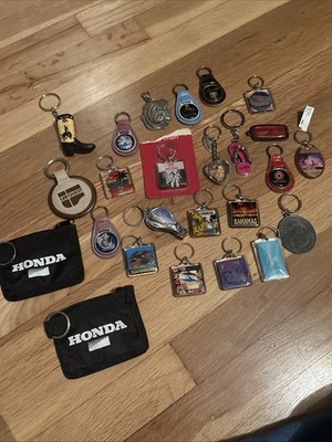LOT  OF 25  Pc. New & Vintage/Used Assorted Keychains--GOOD ASSORTMENT-- - Image 1 of 4
