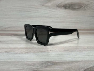 Tom Ford TF 1154 ILIAS Shiny Black Sunglasses With Gray Lens - Ships Now! - Image 1 of 4