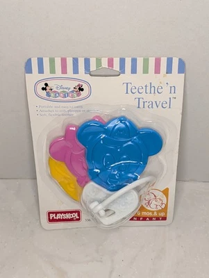 1995 Disney Babies Playschool Teething  Key Rings Teethe 'n Travel New - Image 1 of 2