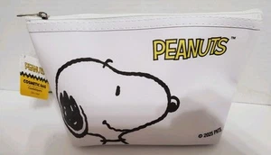 Peanuts Snoopy Cosmetic Toiletry Pouch Bag Vinyl New - Picture 1 of 7