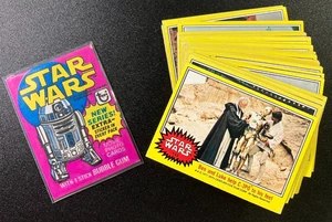 1977 Topps STAR WARS Yellow Series 3 complete set of 66 cards w/ wrapper VG-EX - Picture 1 of 15