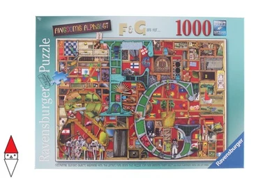 PUZZLE GRAFICA RAVENSBURGER FANTASY AWESOME ALPHABET F AND G 1000 PZ - Immagine 1 di 2