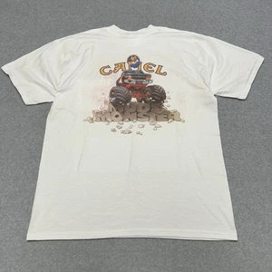 Vintage Camel Mud & Monster Truck Racing Cigarette Pocket T-Shirt Size XL 90s - Picture 1 of 8