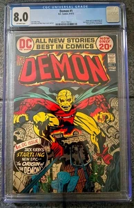 EL DEMONIO #1, septiembre 1972. CGC 8.0, páginas en blanco roto. Jack Kirby - Imagen 1 de 2